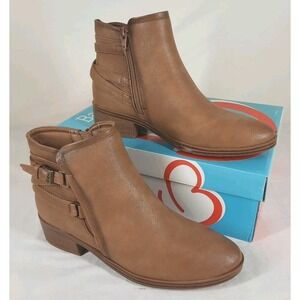 Baretraps Mackenzie Boots Womens Size 9.5M Salted Caramel‎ Brown Ankle Zip